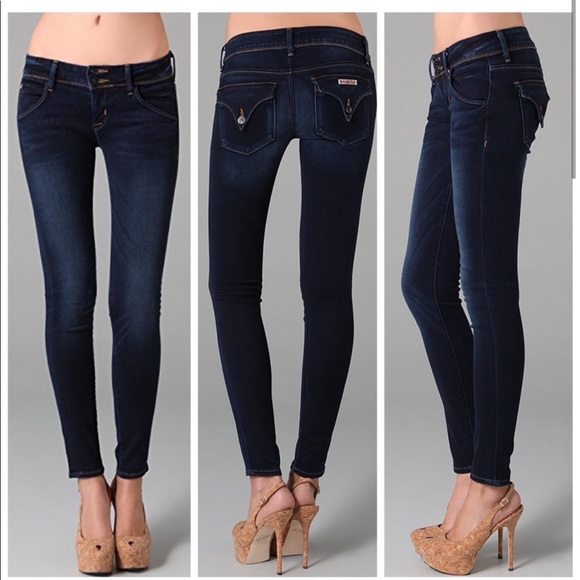 Hudson Collin Flap Skinny Ankle Jeans Rain Size 27 - Picture 2 of 11